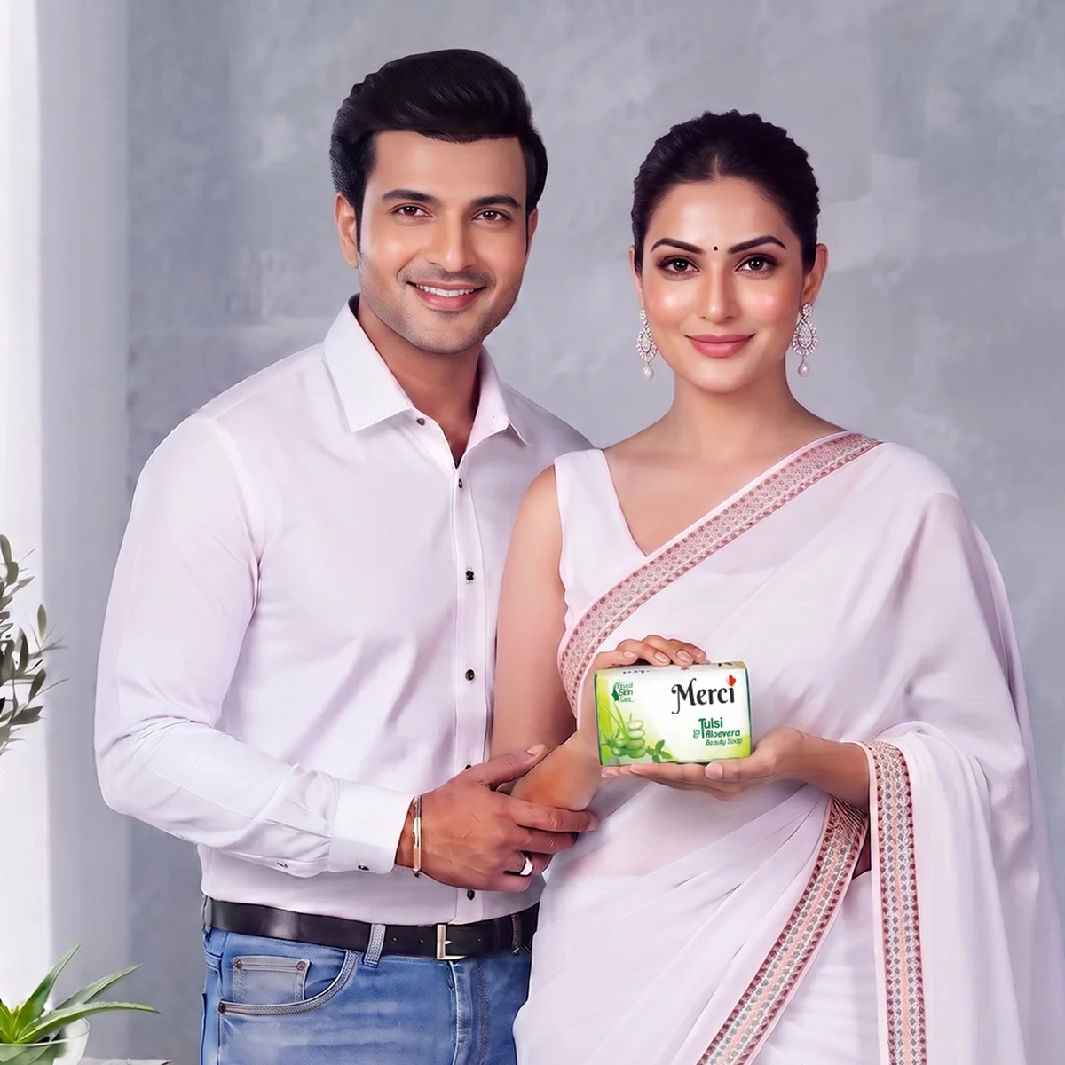 Merci Tulsi Aloevera Soap